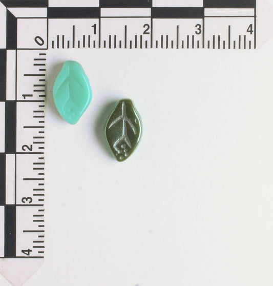 Leaf Bead - Turquoise