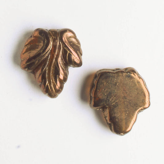 Leaf Bead - Bronze