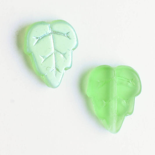 Leaf Bead - Green AB