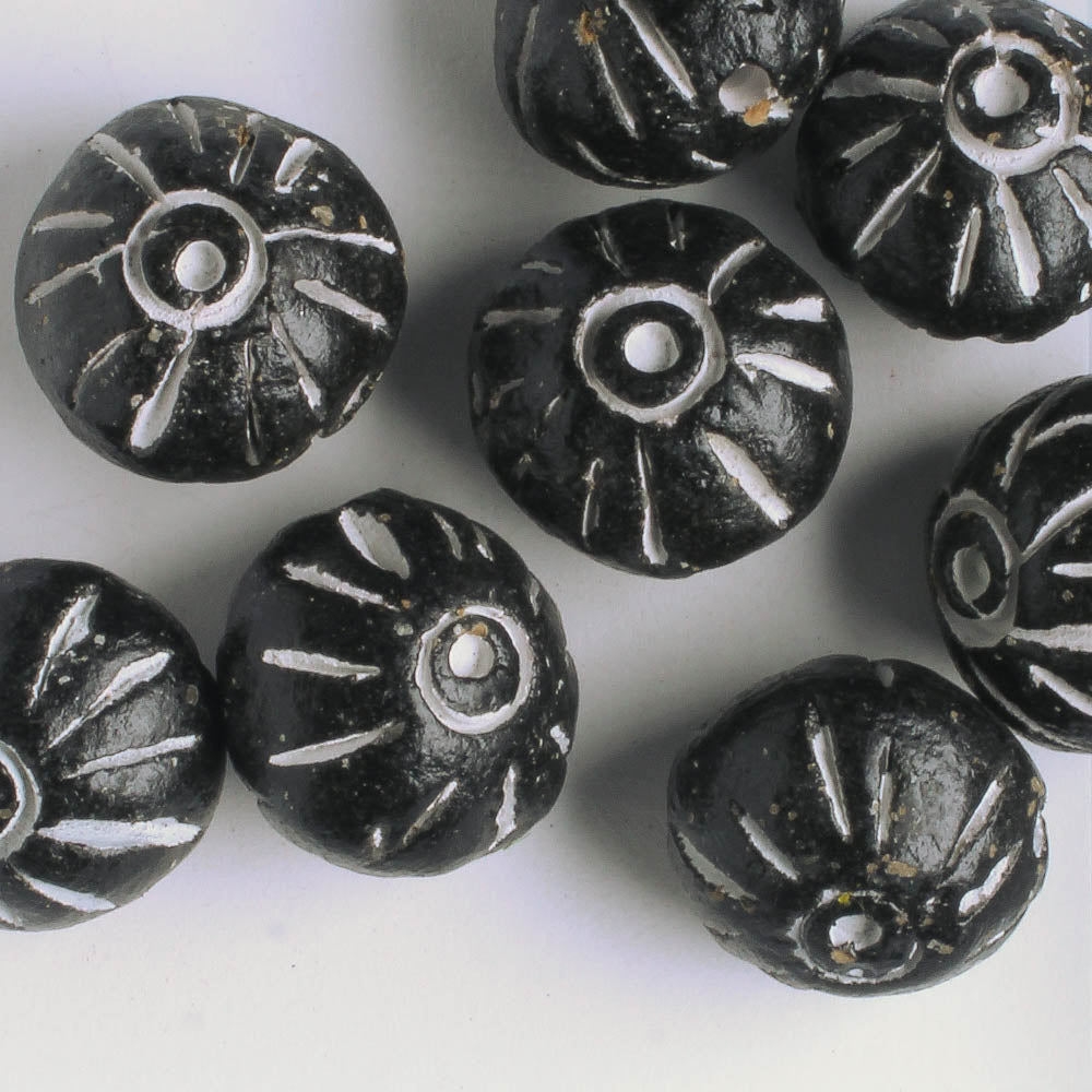 Black Clay Bead
