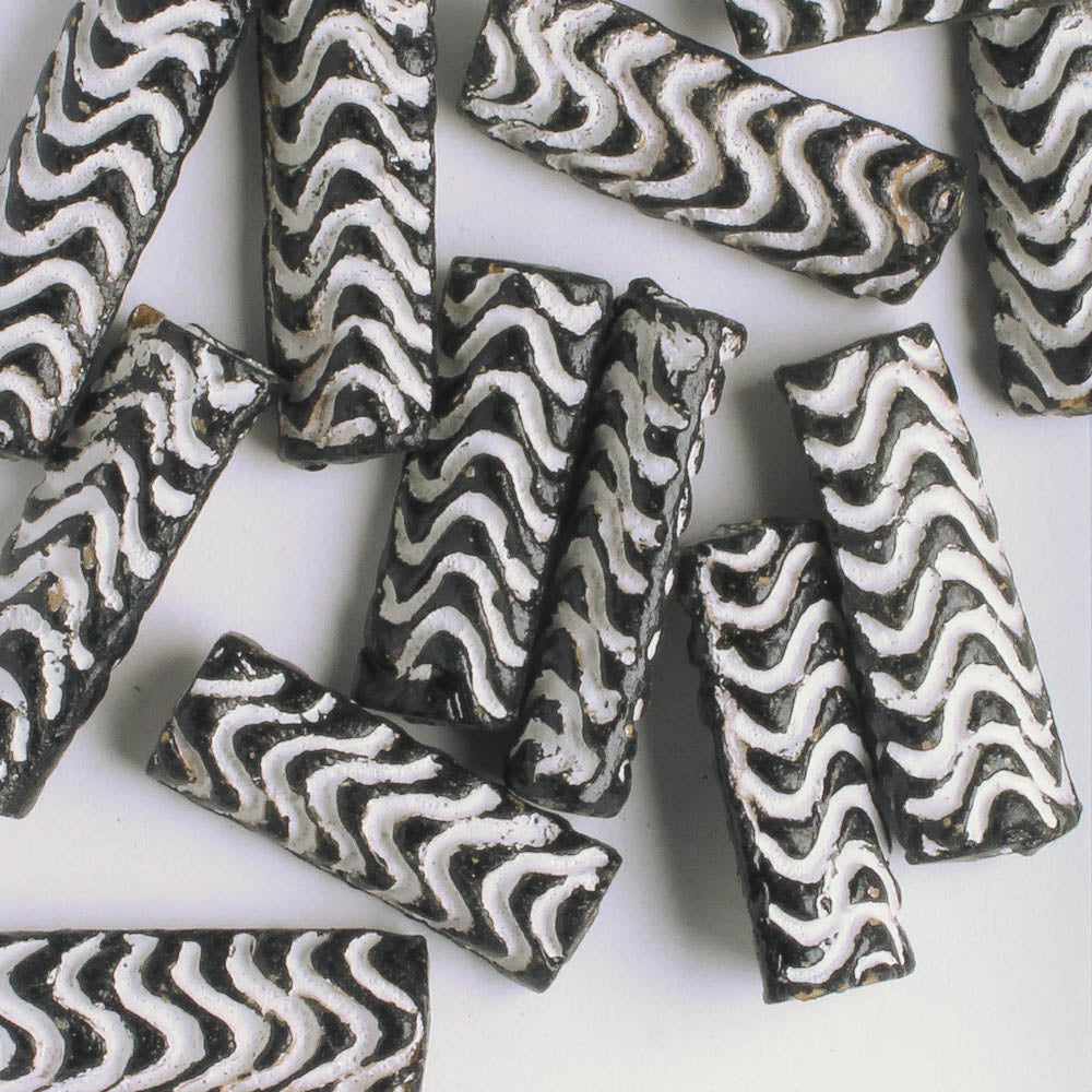 Black Clay Bead