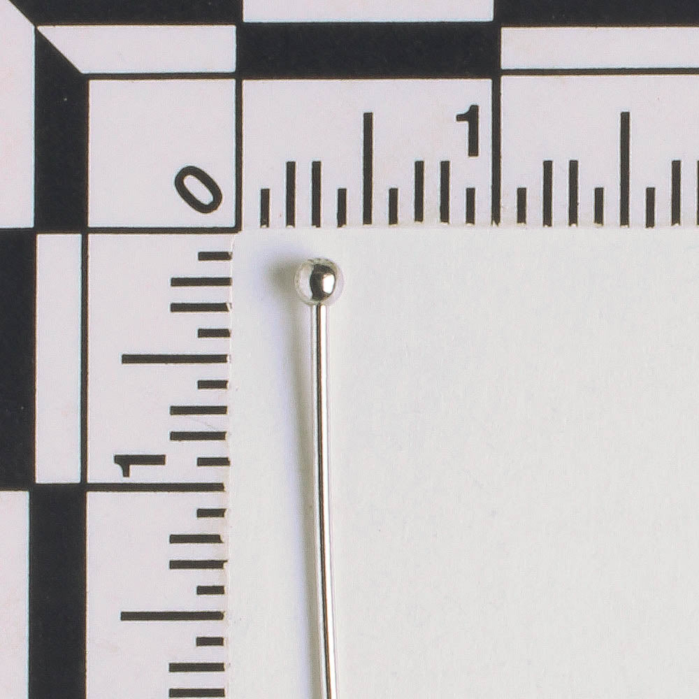 Ball Headpin, Silver 7/8"