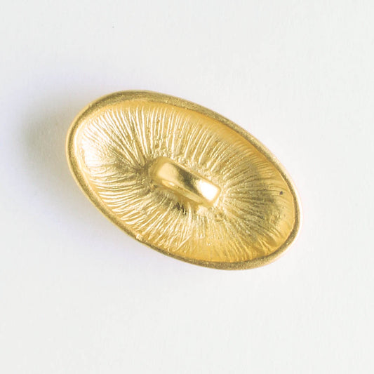Oval Button - Gold