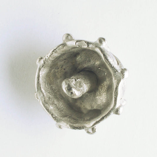 Tufted Button - Silver