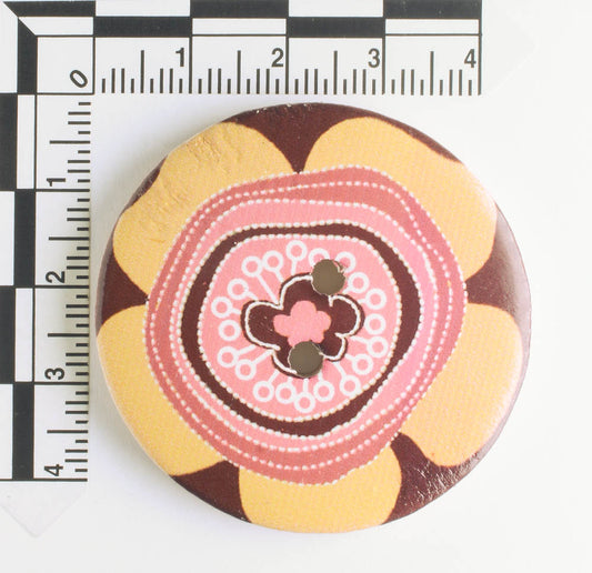 Button Wood Flower