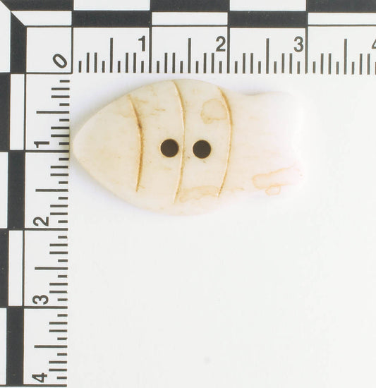 Button - Bone - Fish