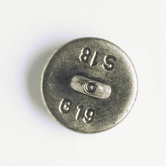 Button Silver Rhinestone