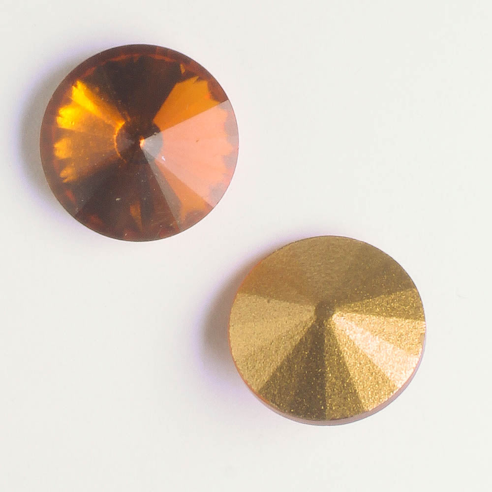 Rivoli 14mm Topaz - pair
