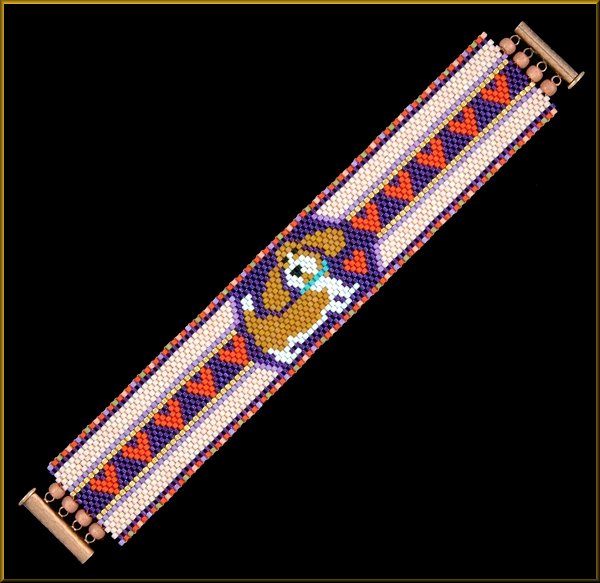 Basset Love Bracelet Pattern - PDF