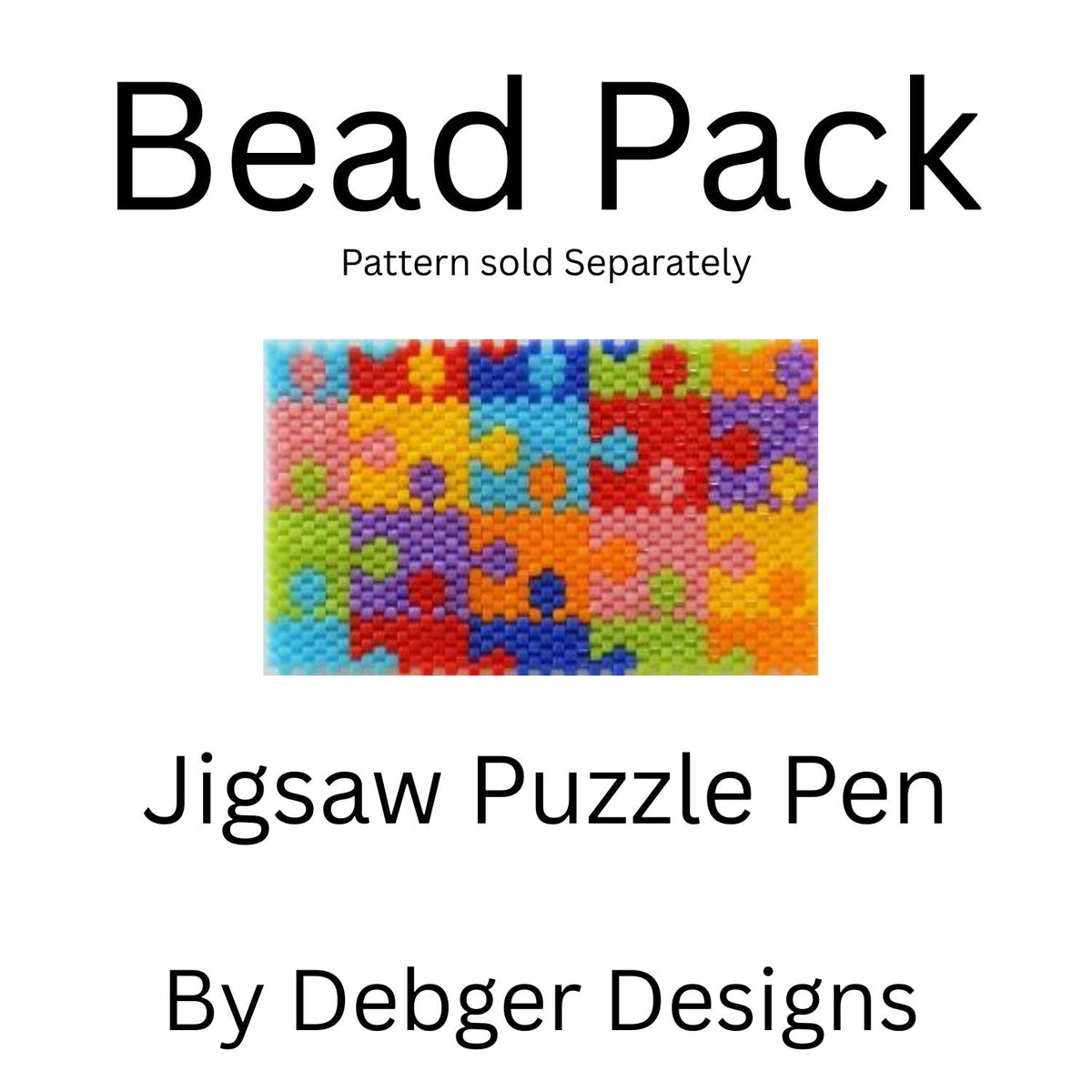 Jigsaw Puzzle Pen Bead Pack