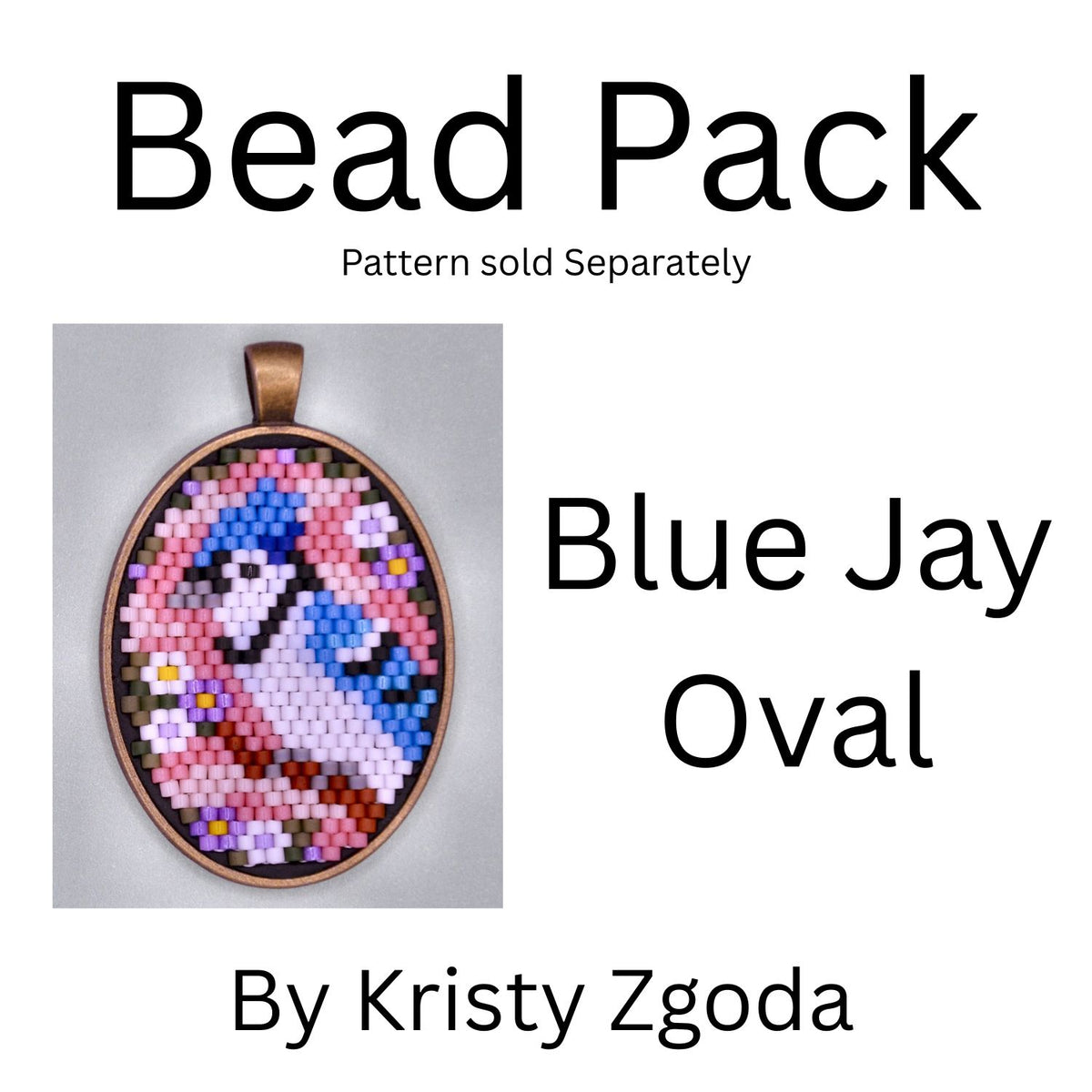 Blue Jay Oval Bead Pack