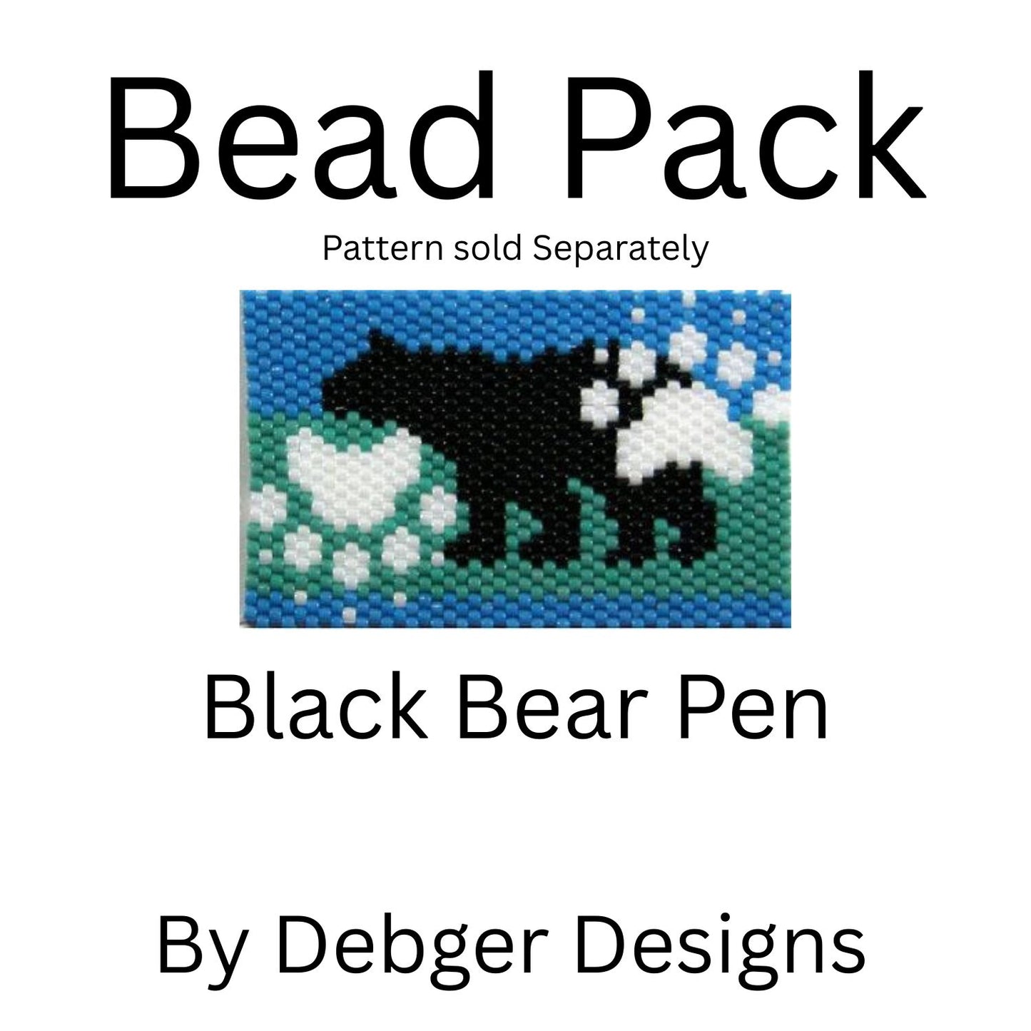 Black Bear Pen Bead Pack