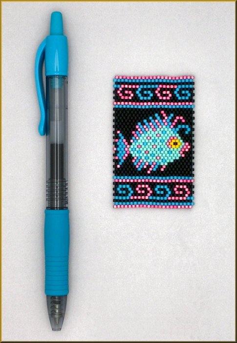 Blue Fish Pen Wrap Pattern - PDF