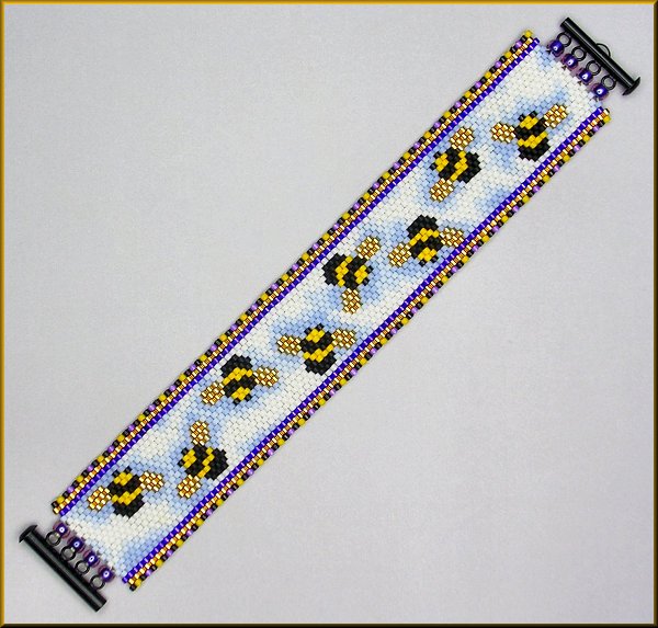 Busy Bees Bracelet Pattern - PDF