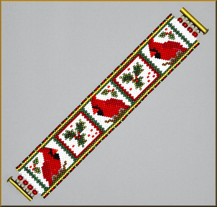 Cardinal Greetings Bracelet Pattern - PDF