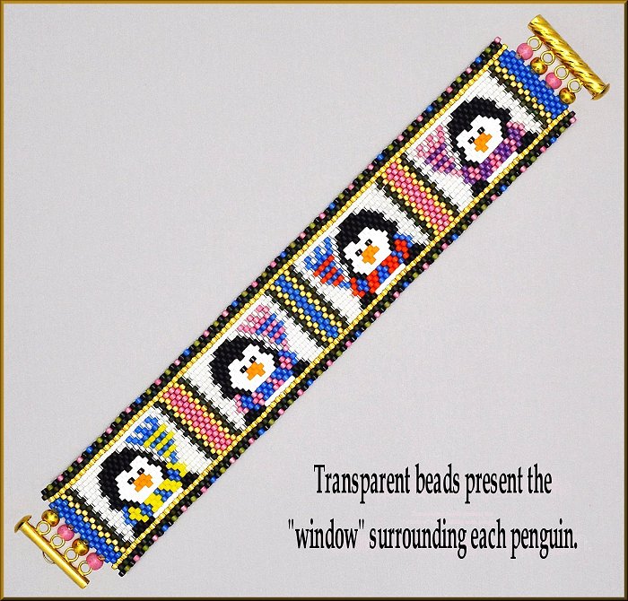 Chilly Willy Windows Bracelet Pattern - PDF