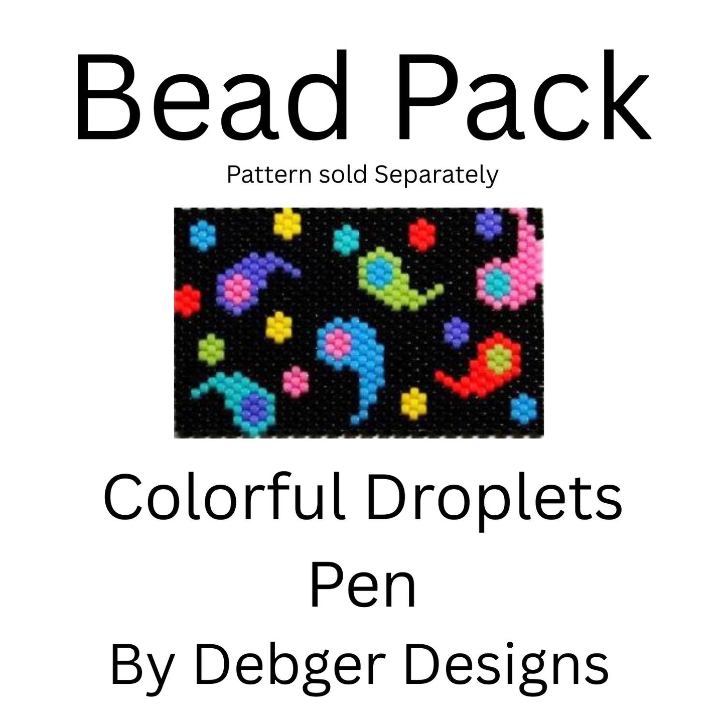 Colorful Droplets Pen Bead Pack
