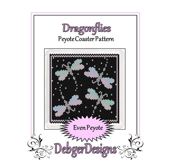 Dragonflies Coaster Pattern - PDF