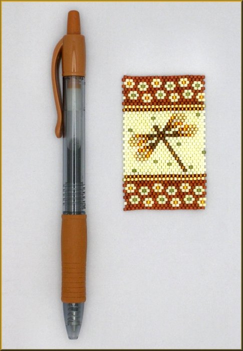 Dragonfly Autumn Zest Pen Wrap Pattern - PDF