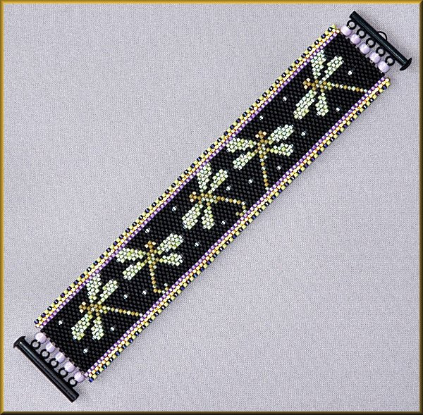 Dragonfly Sparkle Bracelet Pattern - PDF