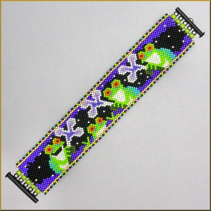 Froggie Nocturne Quartet Bracelet Pattern - PDF