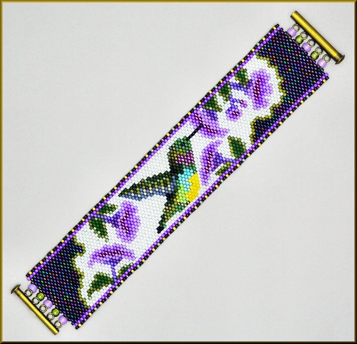 Hummingbird Breakfast Bracelet Pattern - PDF