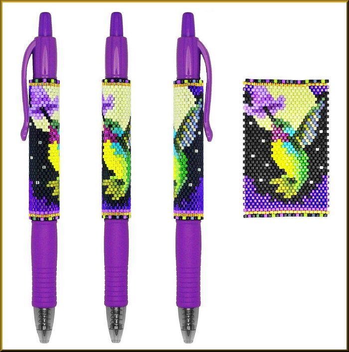 Hummingbird Dreams Pen Wrap Pattern - PDF