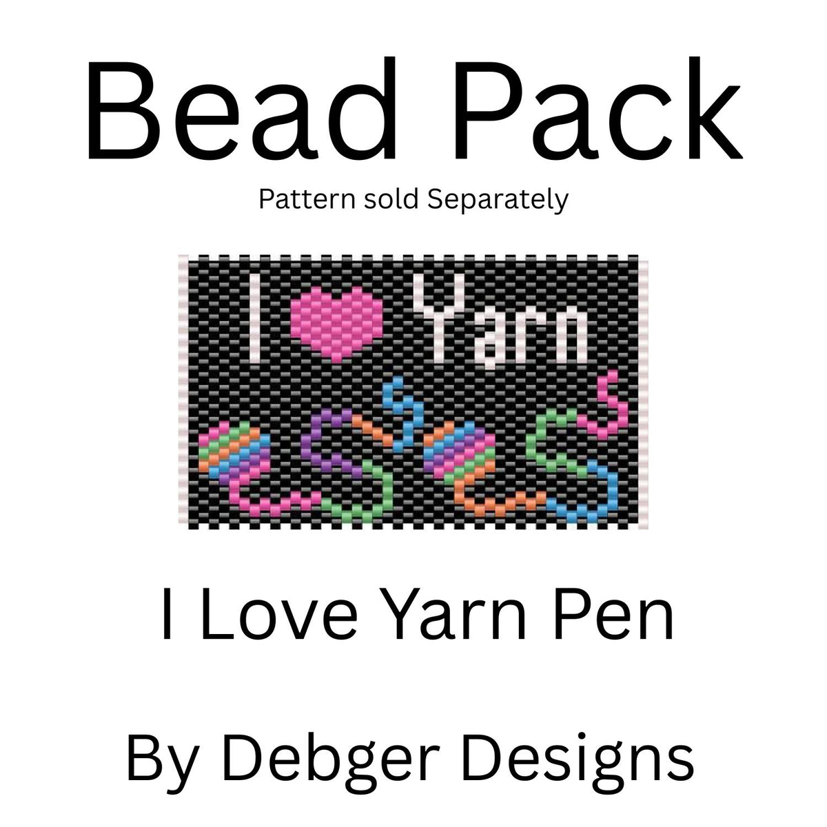 I Love Yarn Pen Bead Pack
