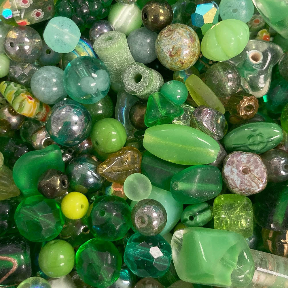 Olive & Meadow - Big Glass Beads Mix - 4oz
