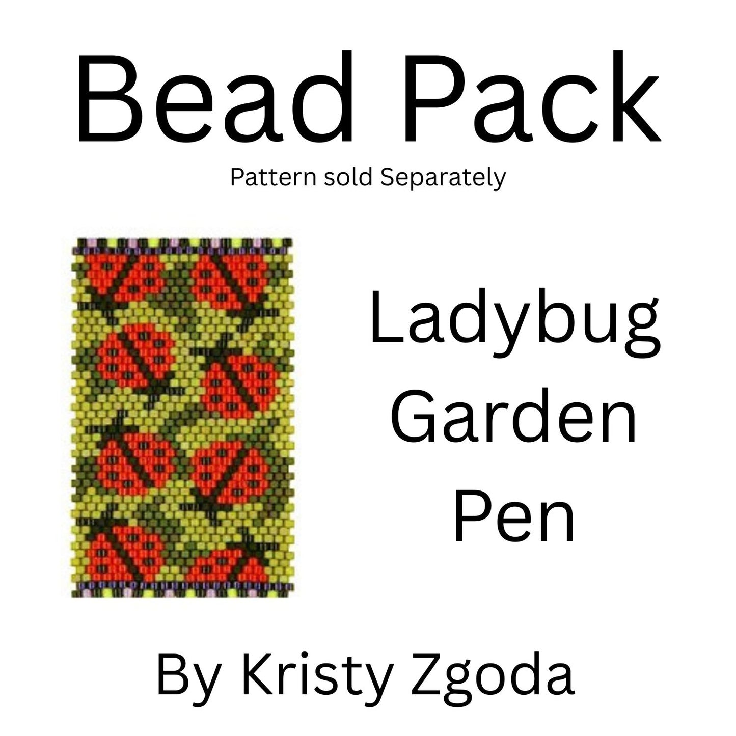 Ladybug Garden Pen Bead Pack