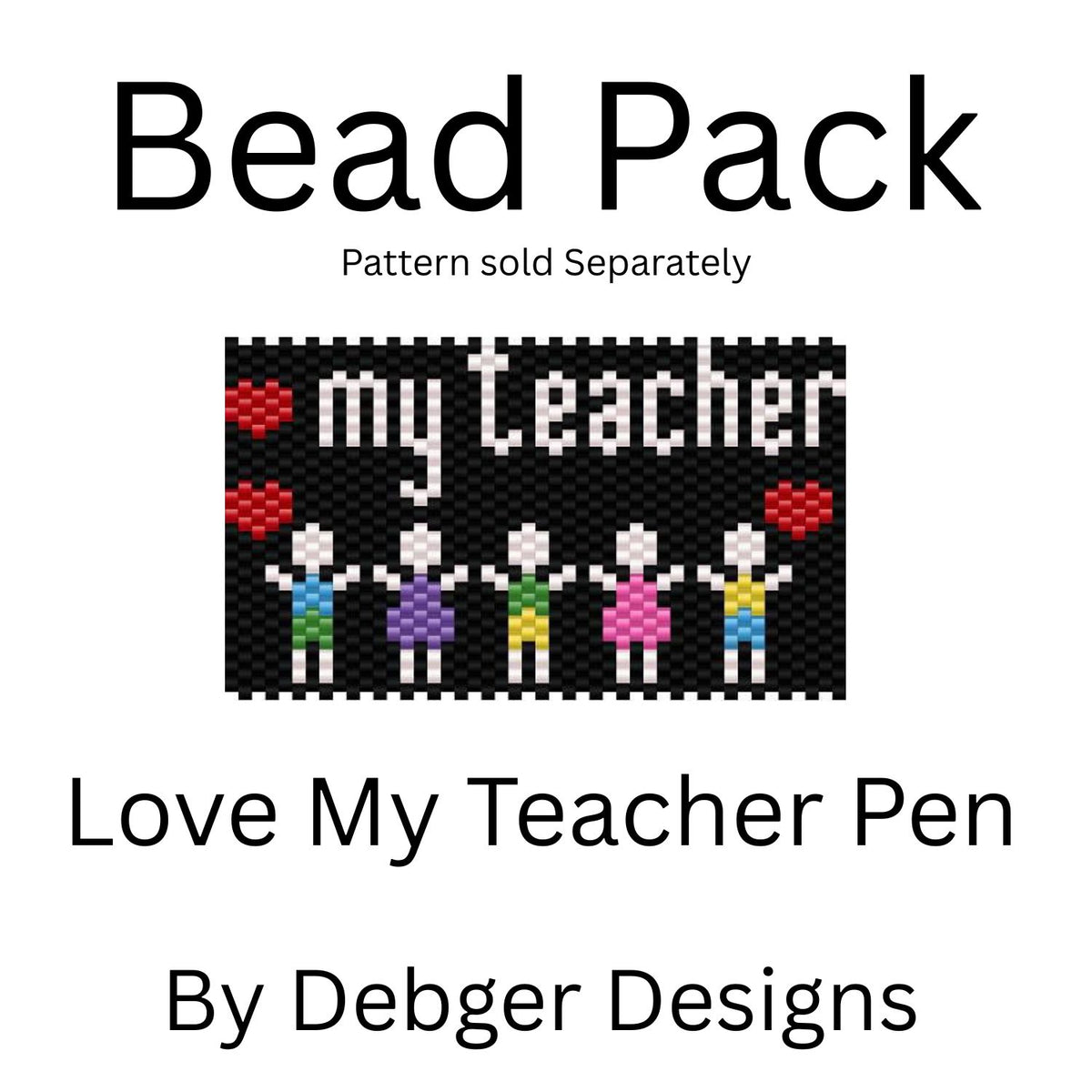 Love My Teacher Pen Bead Pack