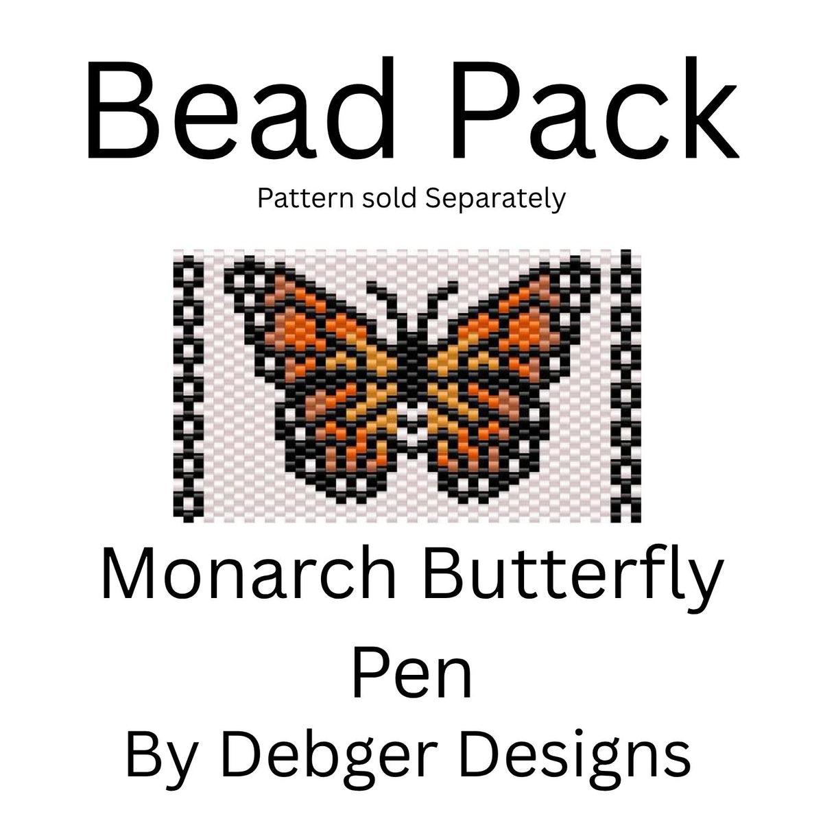 Monarch Butterfly Pen Bead Pack