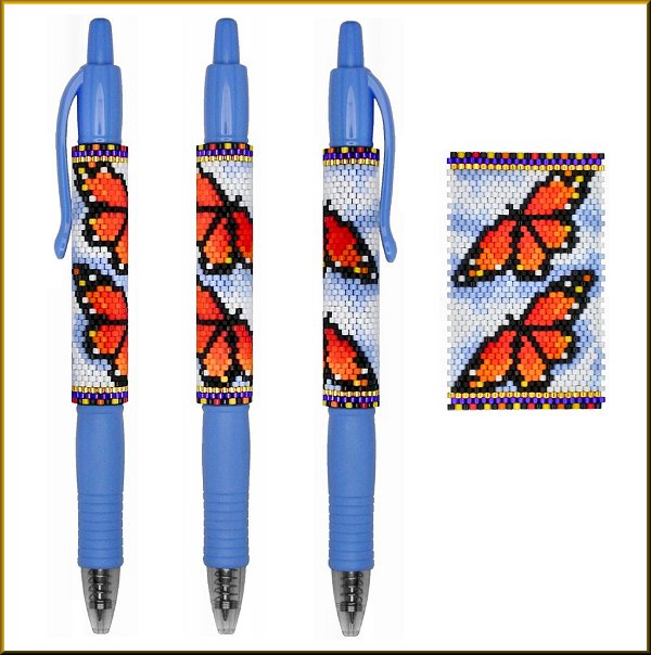 Monarch Sky Pen Wrap Pattern - PDF