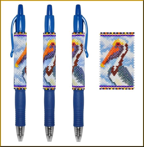 Pelican Sky Pen Wrap Pattern - PDF