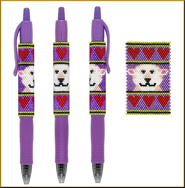 Polar Bear Pen Wrap Pattern - PDF
