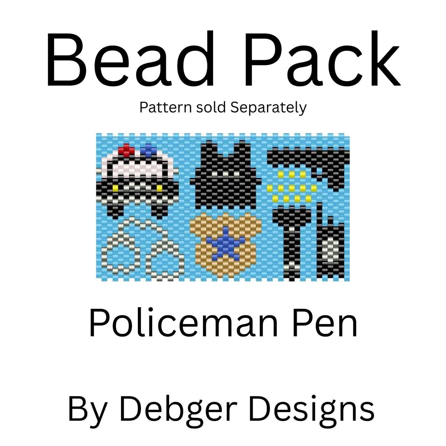 Policeman Pen Bead Pack