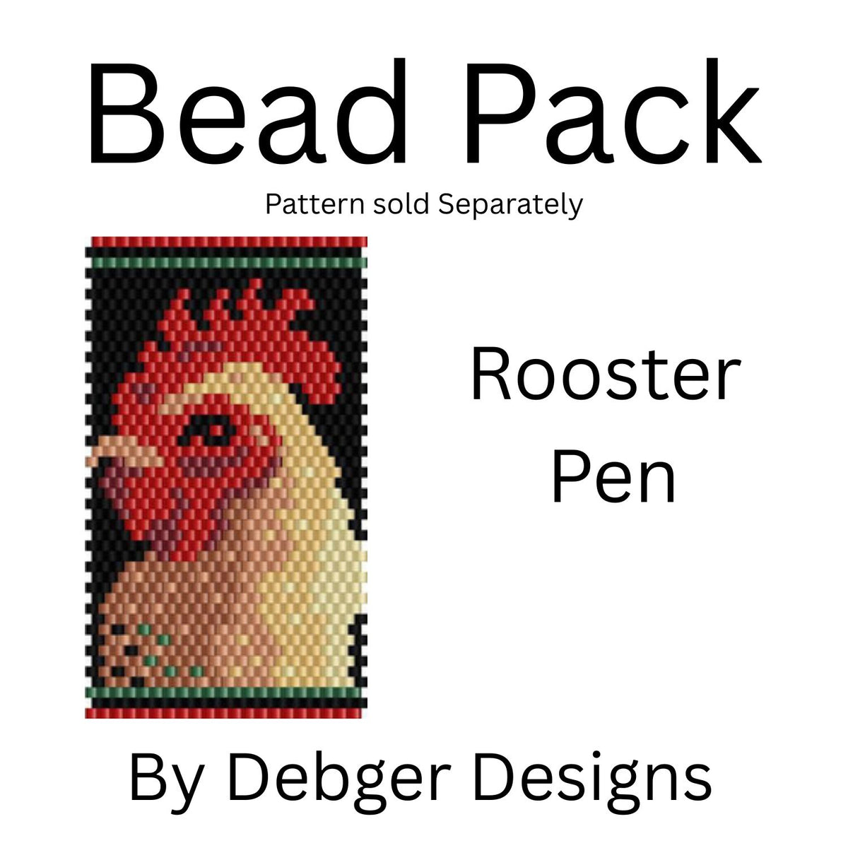 Rooster Pen Bead Pack