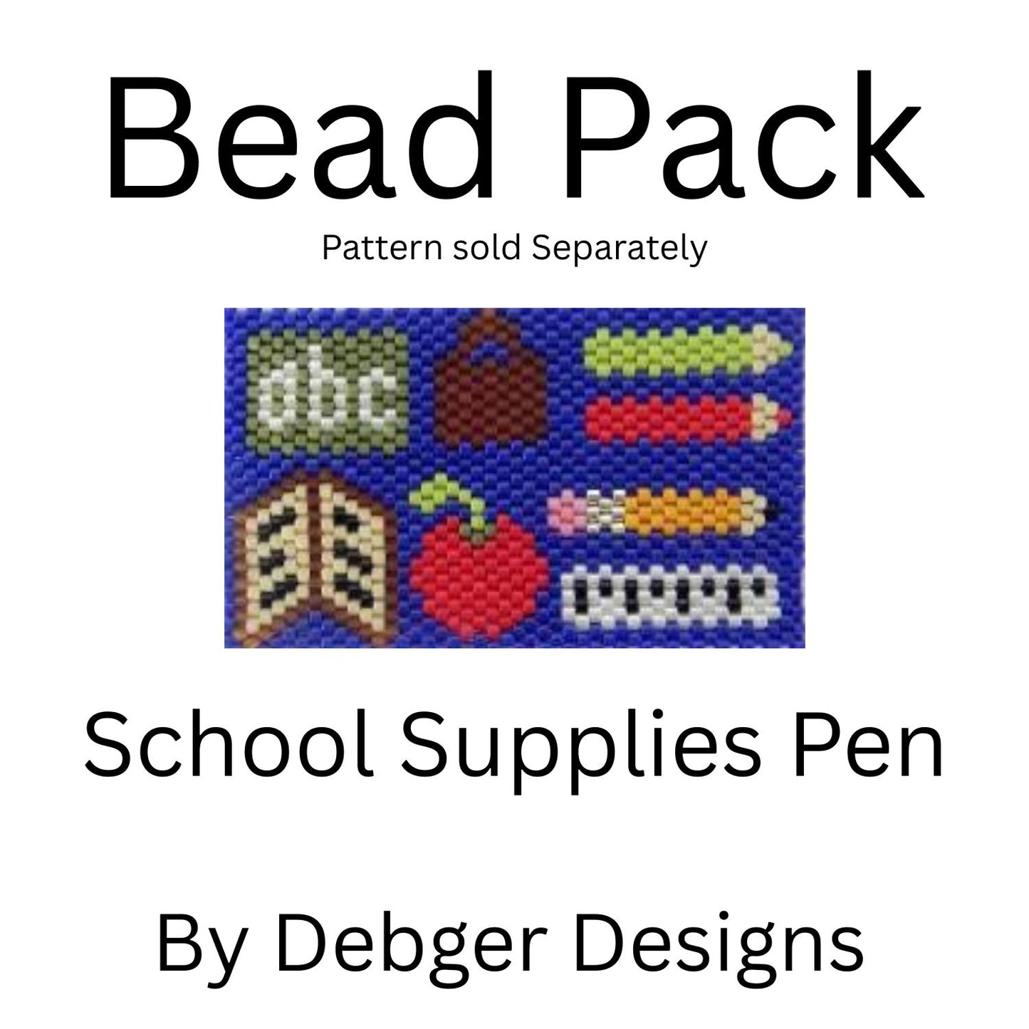School Supplies Pen Bead Pack