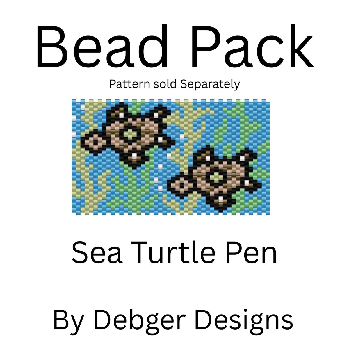 Sea Turtle Pen bead Back