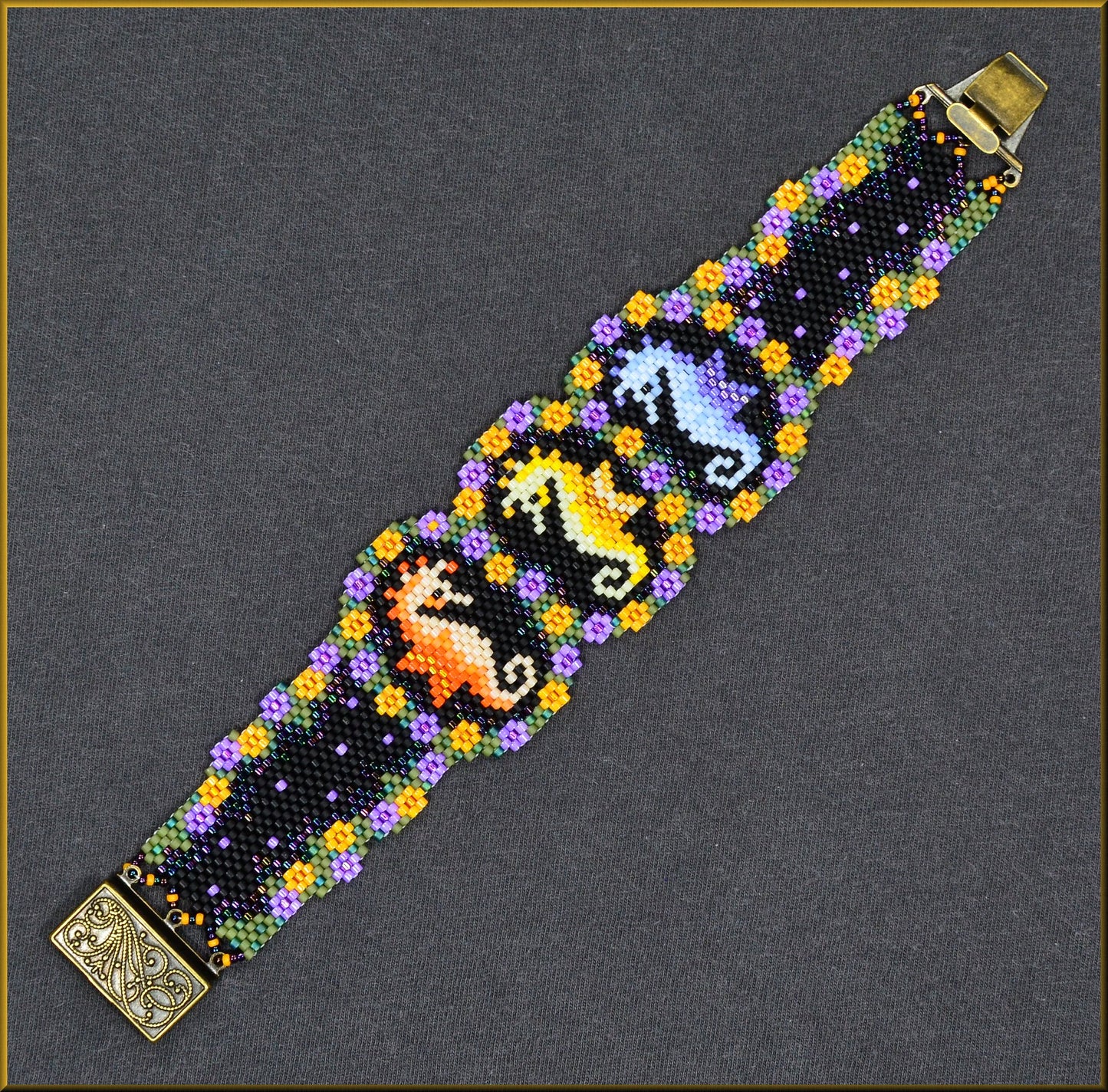 Seahorse Trio Bracelet Pattern - PDF