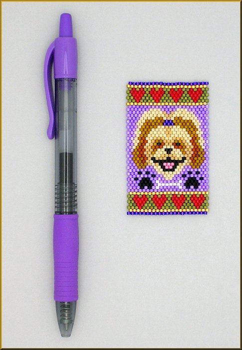Smiling Shih Tzu Pen Wrap Pattern - PDF
