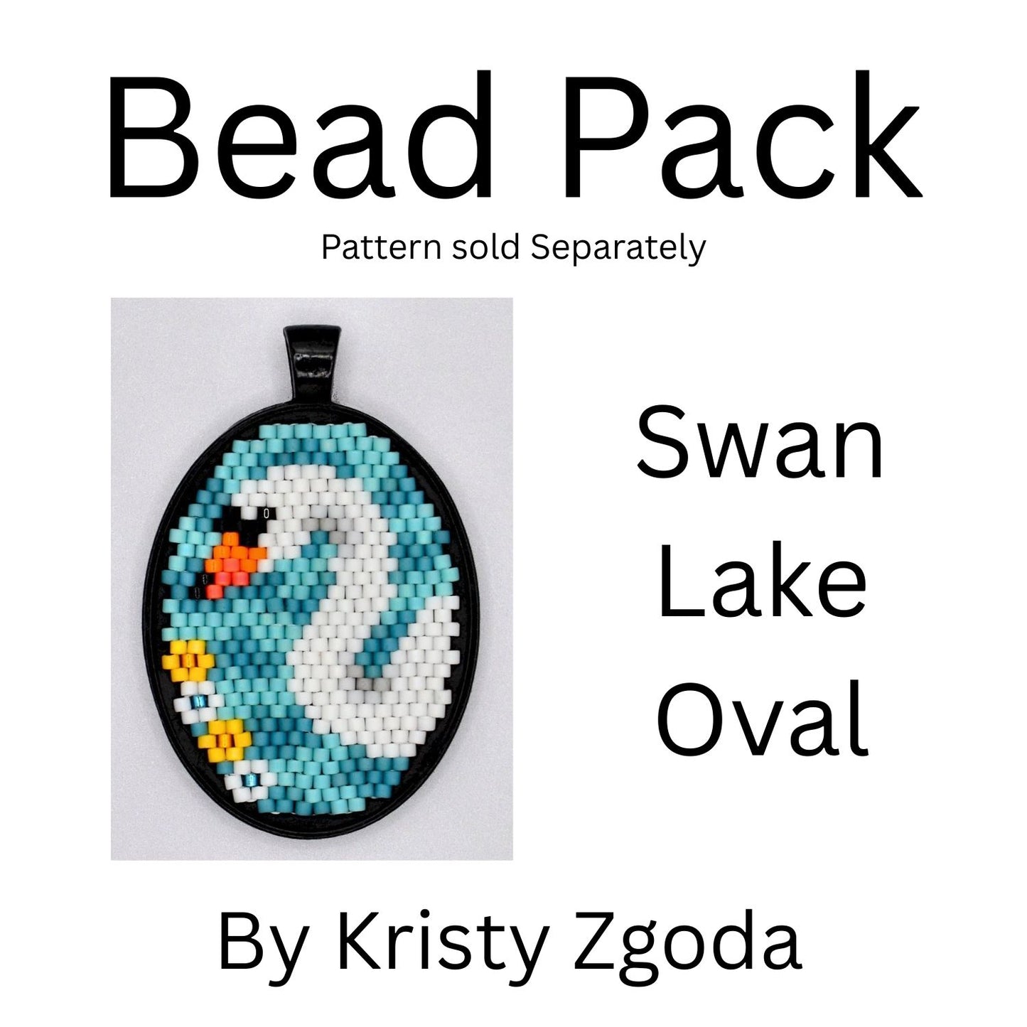 Swan Lake Oval Bead Pack