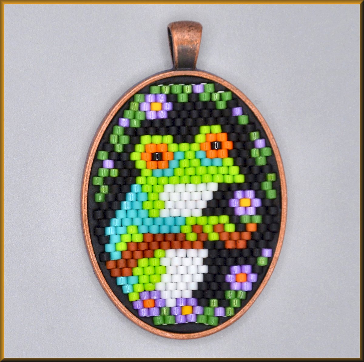 Sweet Frog Oval Pattern - PDF