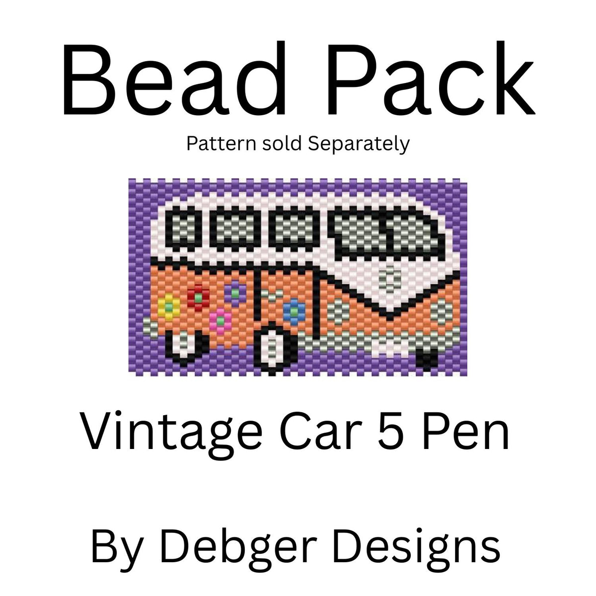 Vintage Car 5 Pen Bead Pack
