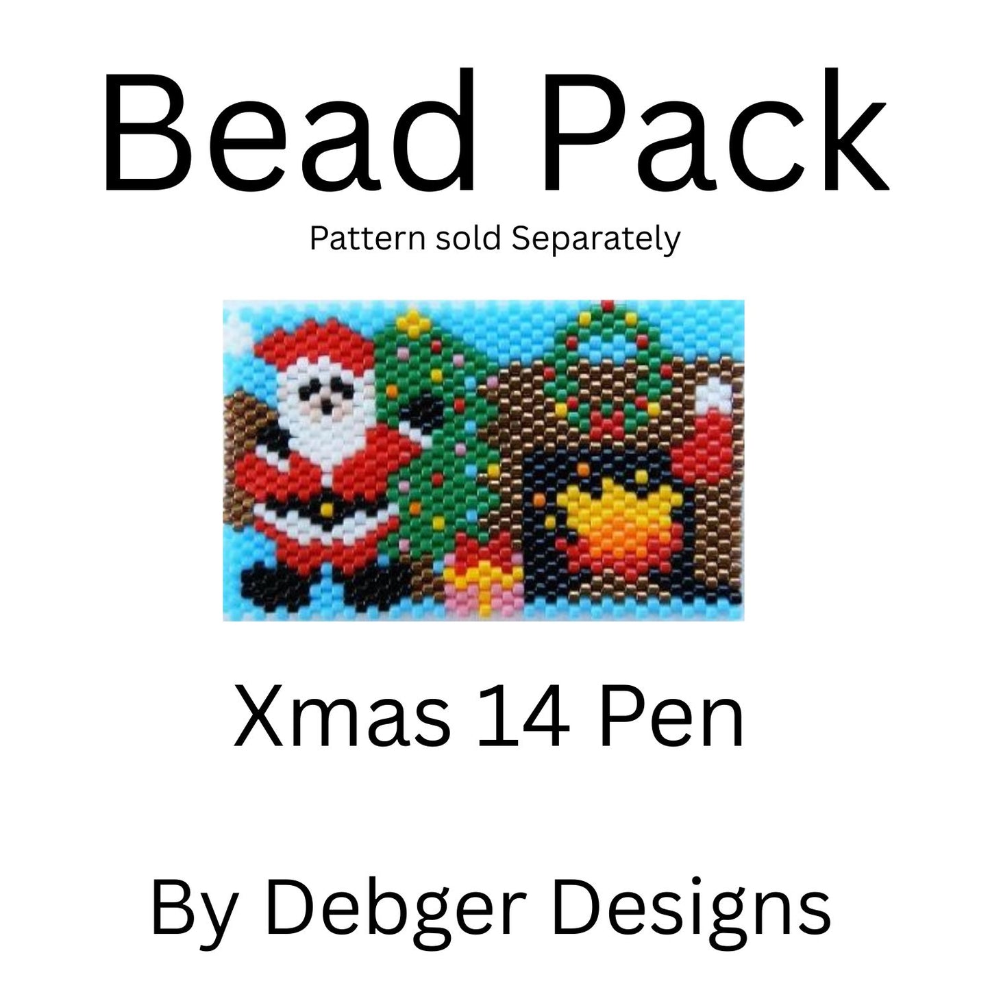 Xmas 14 Pen bead Pack