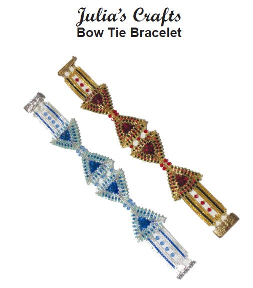 Bow Tie Bracelet Pattern - PDF