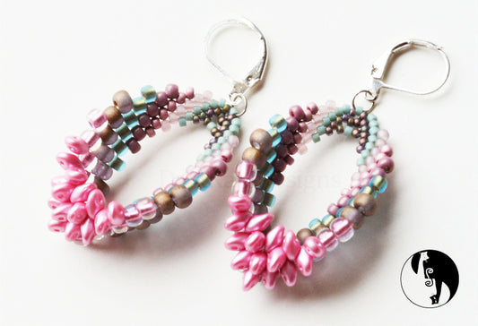 Bustle Earrings Pattern - PDF