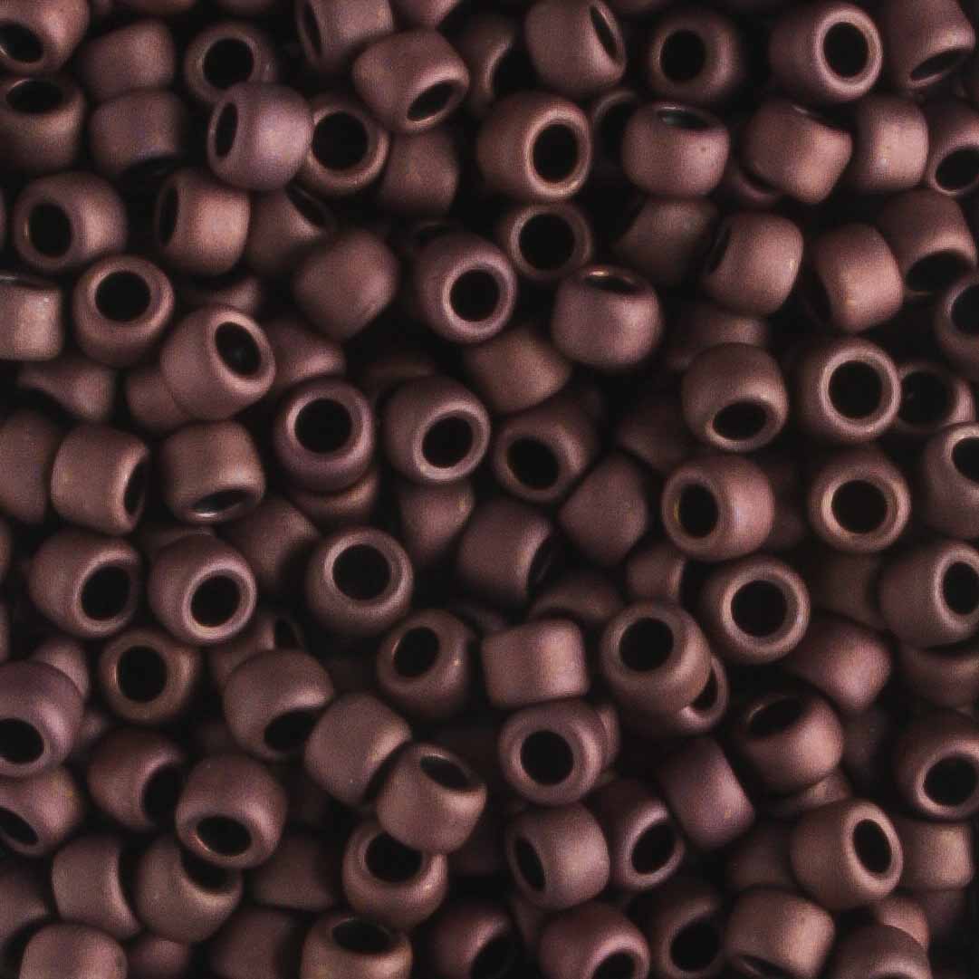 8/0 Frosted Dark Bronze - 10 grams