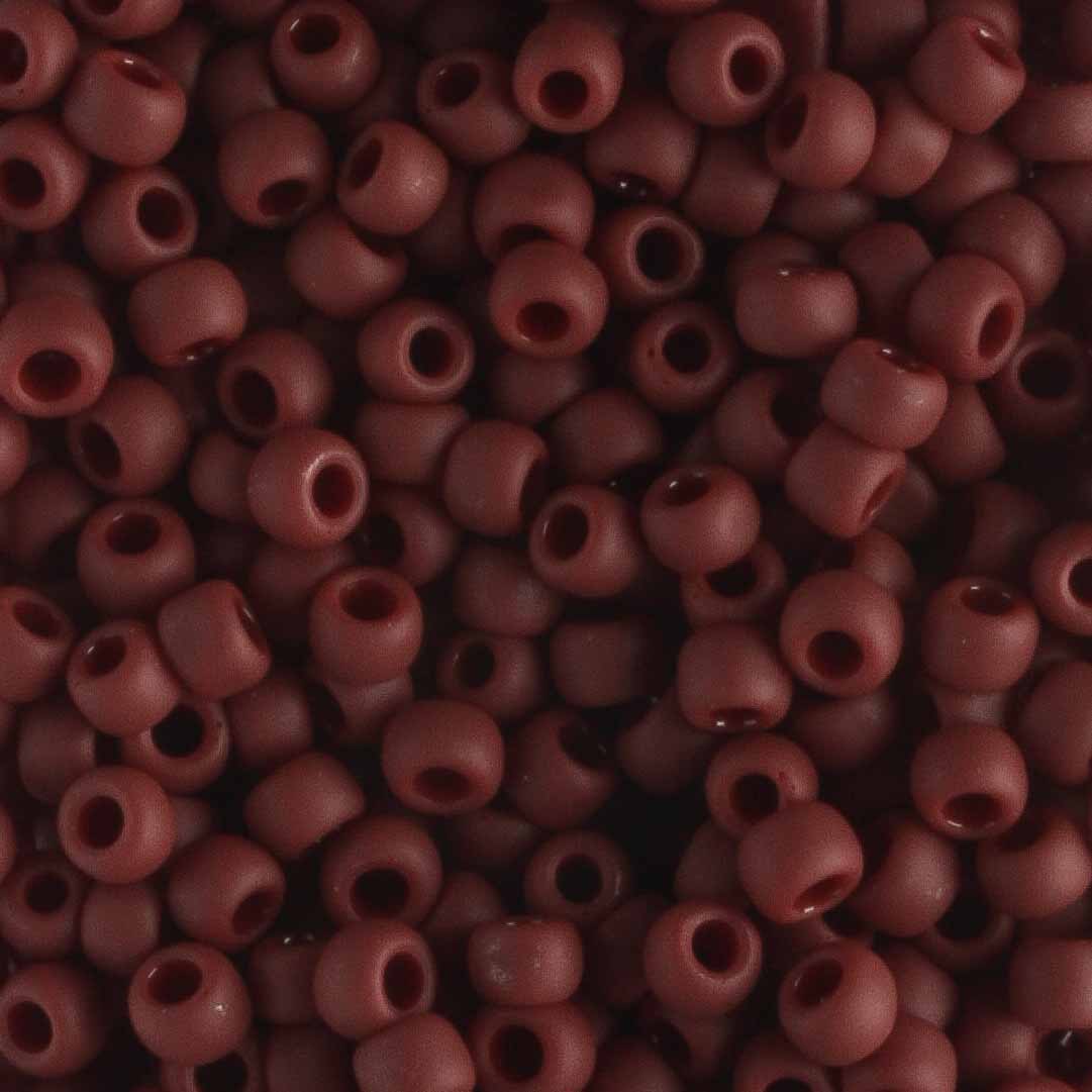 8/0 Opaque Frost Oxblood - 10 grams