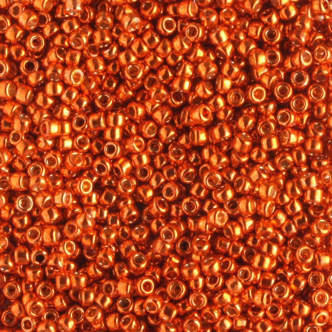 15/0 PermaFinish Galvanized Saffron - 5 grams